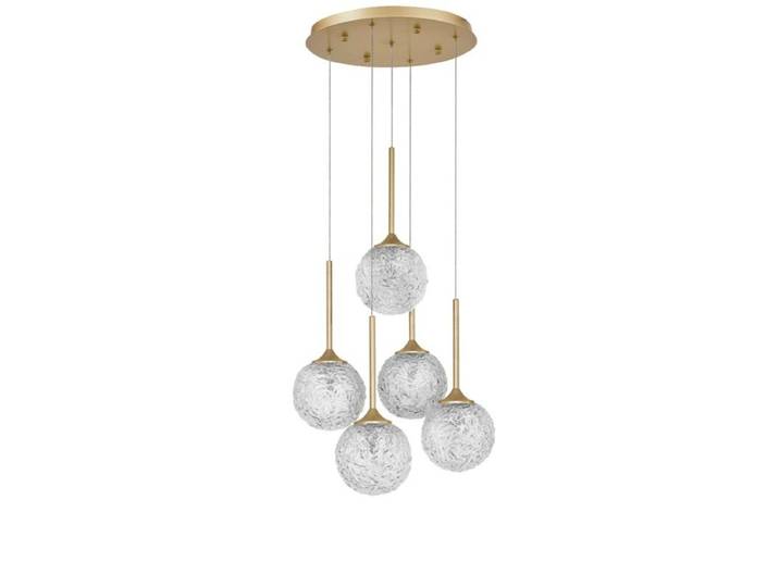 Nova Luce Pendelleuchte Mirano - 5 (fünf) Design, Glamour, Mode