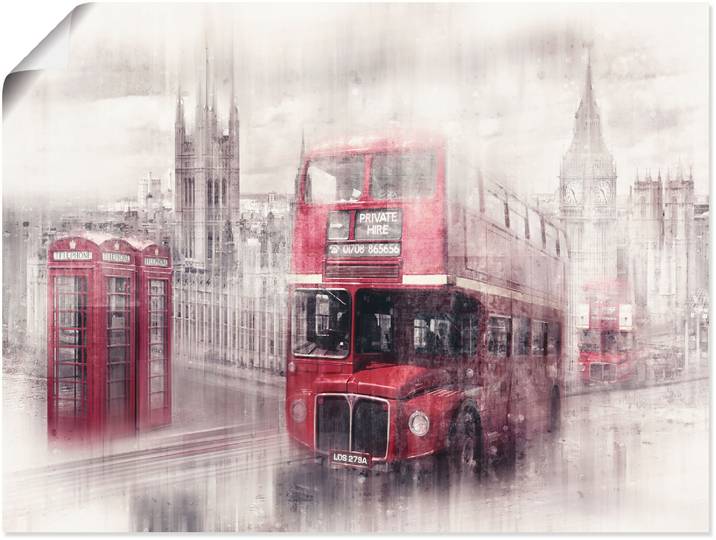 Poster ARTLAND London Westminster Collage , weiss (farbe bild(er): weiß), B:80cm H:60cm, Bilder, Poster, als Poster in verschied. Grössen