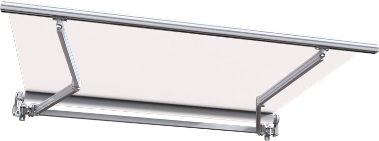 SUNNY INCH ® Store banne manuel Monobloc pour terrasse - Écru - 2,5 x 2 m