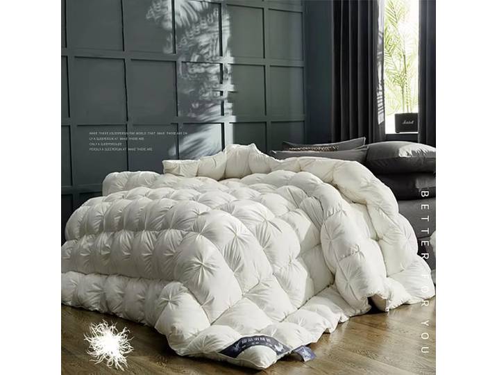 Couette 100% duvet d'oie/canard blanc, haute qualité, pour hôtel cinq étoiles, motif torsadé, housse 100% coton, couverture de luxe.