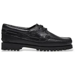 Timberland für Damen. TB0A2GNVW021 Authentic Bootsschuhe aus Leder schwarz (41 W), Wohnung, Schnürsenkel, Lässig
