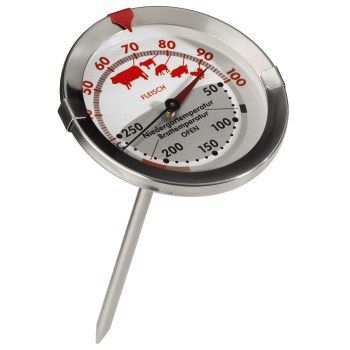 Xavax 111018 Mechanisches Fleisch- und Ofenthermometer 30 bis 250 Grad Edelstahl 00111018