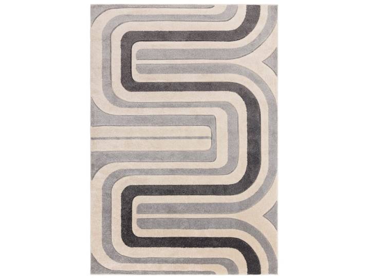 Tapis de salon vintage gris 120x170 cm