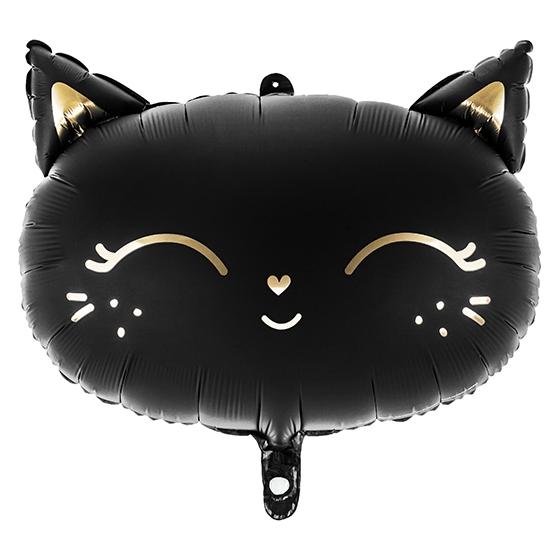 Partydeco Ballon Katze schwarz (1x) (FB84)