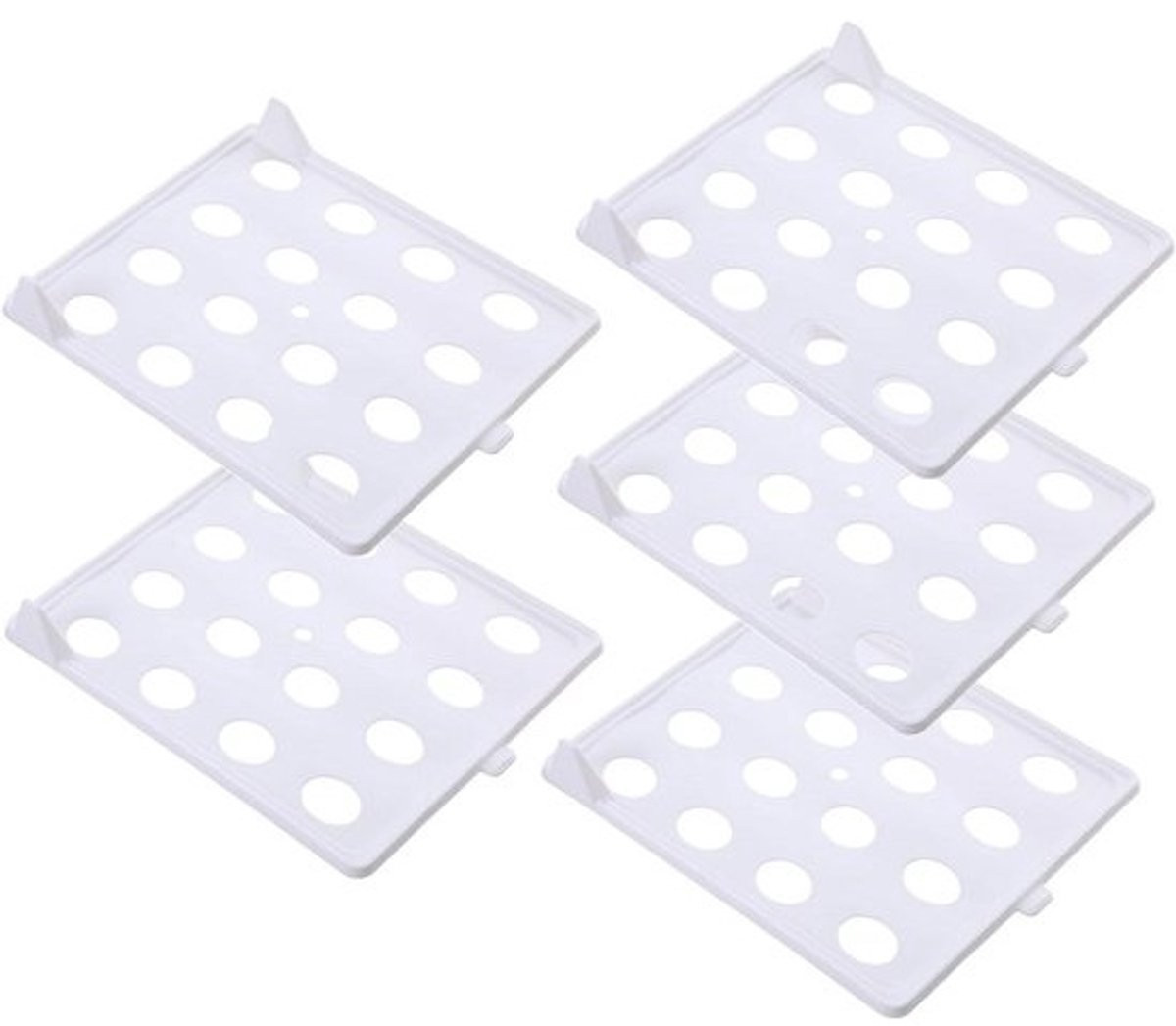 Stapelbare kledingorganizer en opbergplank voor de slaapkamer