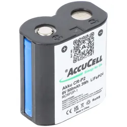 AccuCell Akku CR-P2 der aufladbare LiFePo4 Akku CRP2 CR-P2 Batterie wiederaufladbar 6 Volt