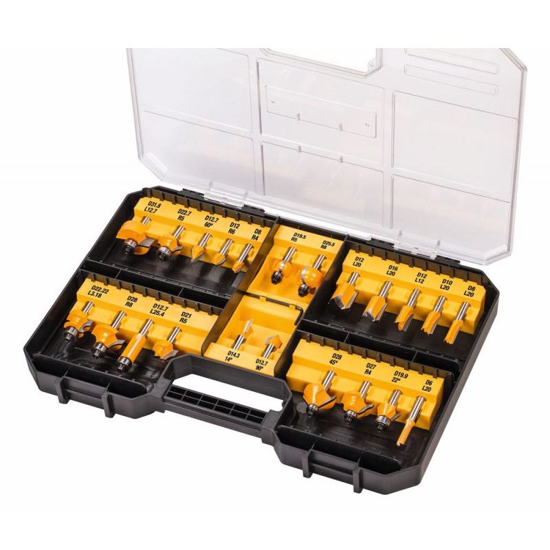 Fräser-Set DEWALT 22-tlg DT90017-QZ