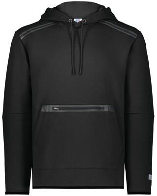 Russell Athletic R23TFM Legend Tech Fleece Hoodie in Black size XL   Cotton Blend