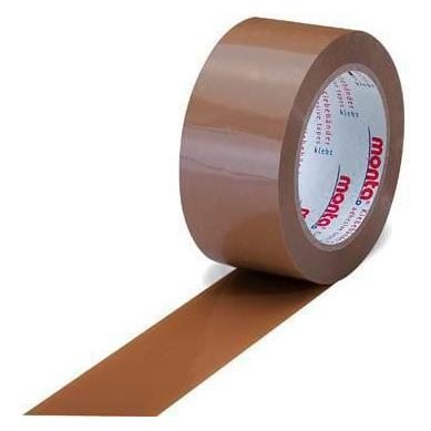 Transpak Klebeband monta 124 Breite stark 50mm Lnge 66m 65 PVC braun leise MONTA - VPE: 36 (50 mm) (5520104)