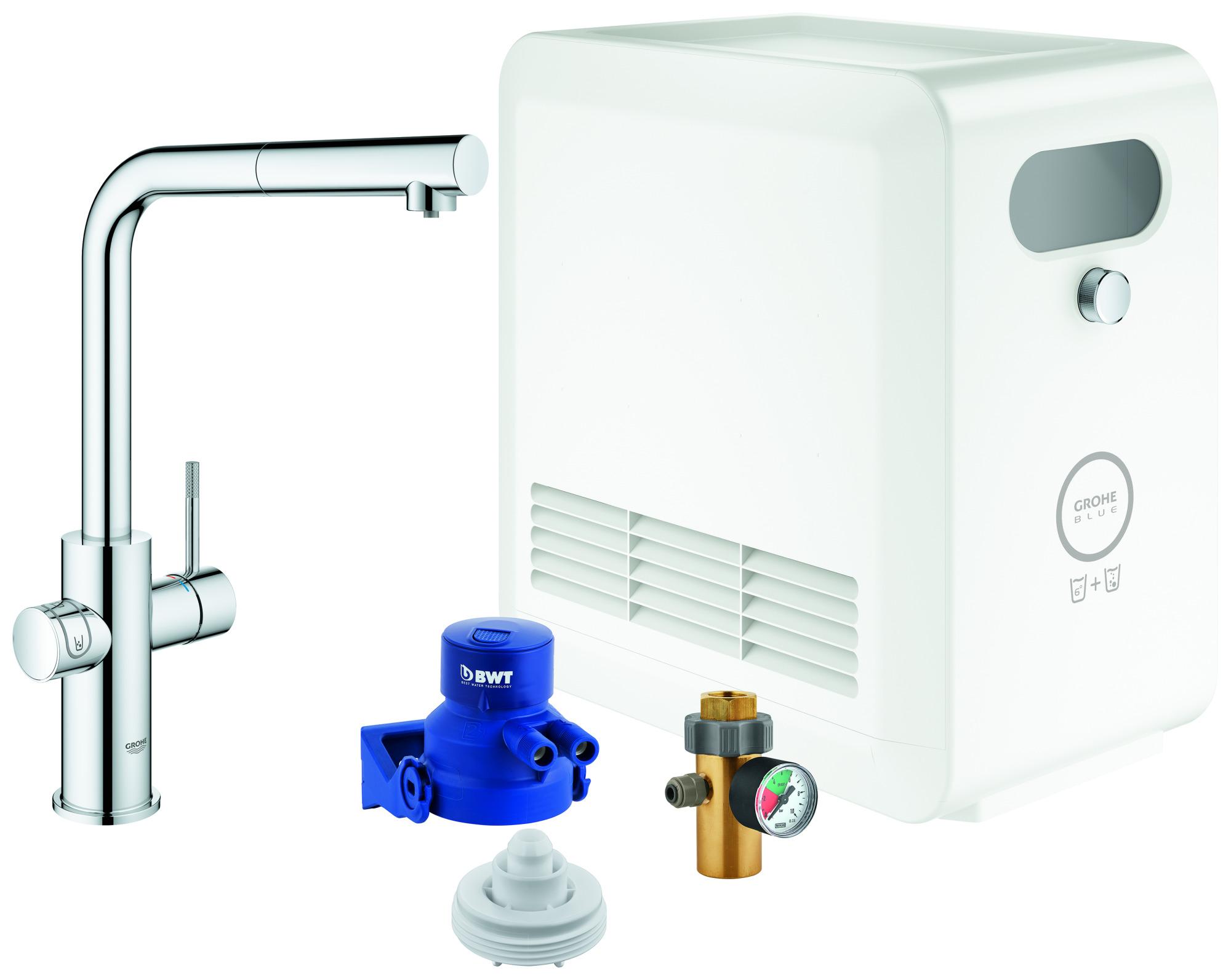 Grohe Blue Professional StarterKit L-Auslauf azb. Bluetooth/WIFI chrom, 31326002