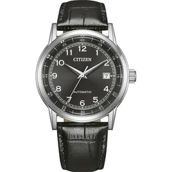 Citizen Automatik Dress Watch Leder schwarz, 40mm Herrenuhr NJ0210-05E