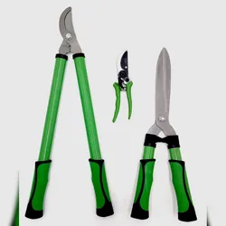 3er-Set Astschere Heckenschere Rosenschere Gartenschere Baumschere Strauchschere