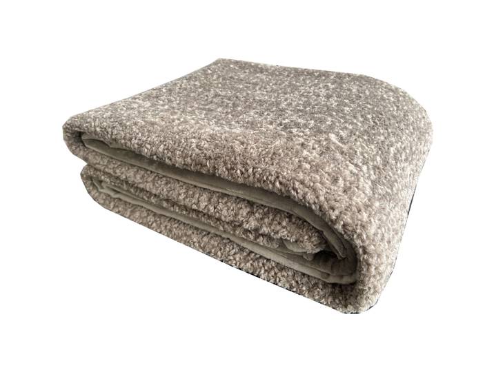 Wohndecke Morena stein Polyester 150 x 200 cm - Wohndecke