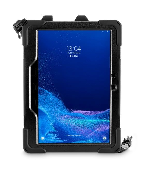 Hama 217242 Rugged Style Cover aus Kunststoff für Samsung Galaxy Tab Active4 Pro bis 25,6 cm (10.1") Schlagfest, Schmutzabweisend, Staubresistent, Kratzresistent (Schwarz) 00217242
