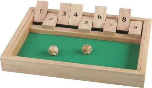 Klappbrett 27 x 19 Zentimeter, Würfelspiel