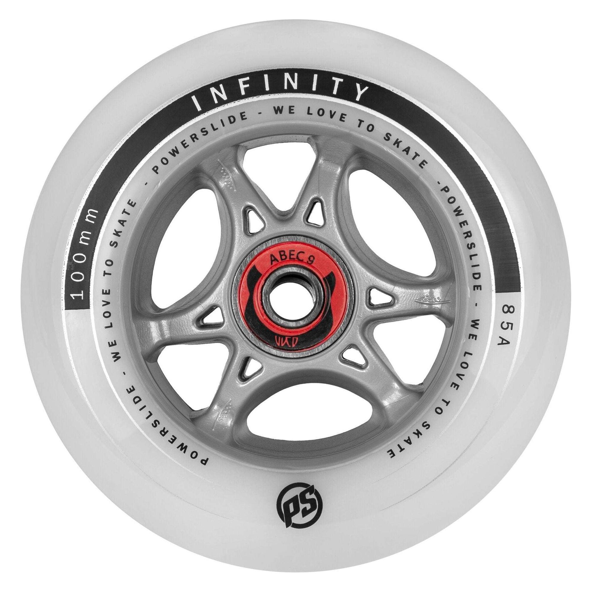 Powerslide Skateboard Wheels Infinity Rtr 4-Pack 2023 (100 mm, 85A) (905434)
