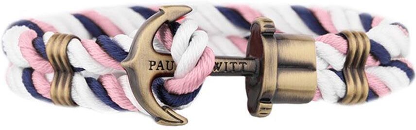 Paul Hewitt Anker Phrep Armband blau rosa weiß