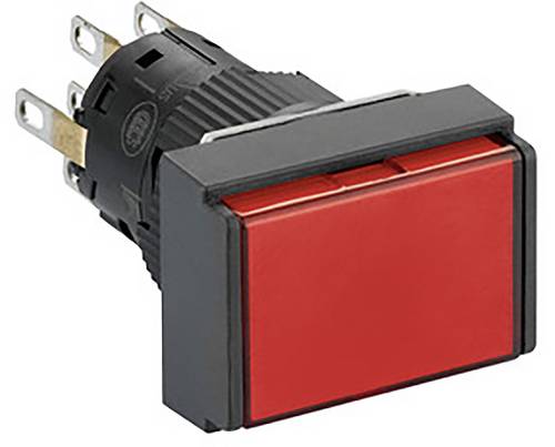 Schneider Electric XB6EDF4B2P Roter Leuchtdrucktaster Ø 16, Unterputz, Doppeldruckentriegelung 24V, 2OC Leuchttaster 5St.