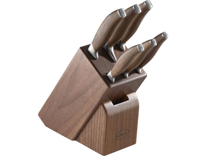 Messerblock RÖSLE Passion , braun, B:12,5cm H:36cm, Messerblöcke, Messerblock, Echtholz