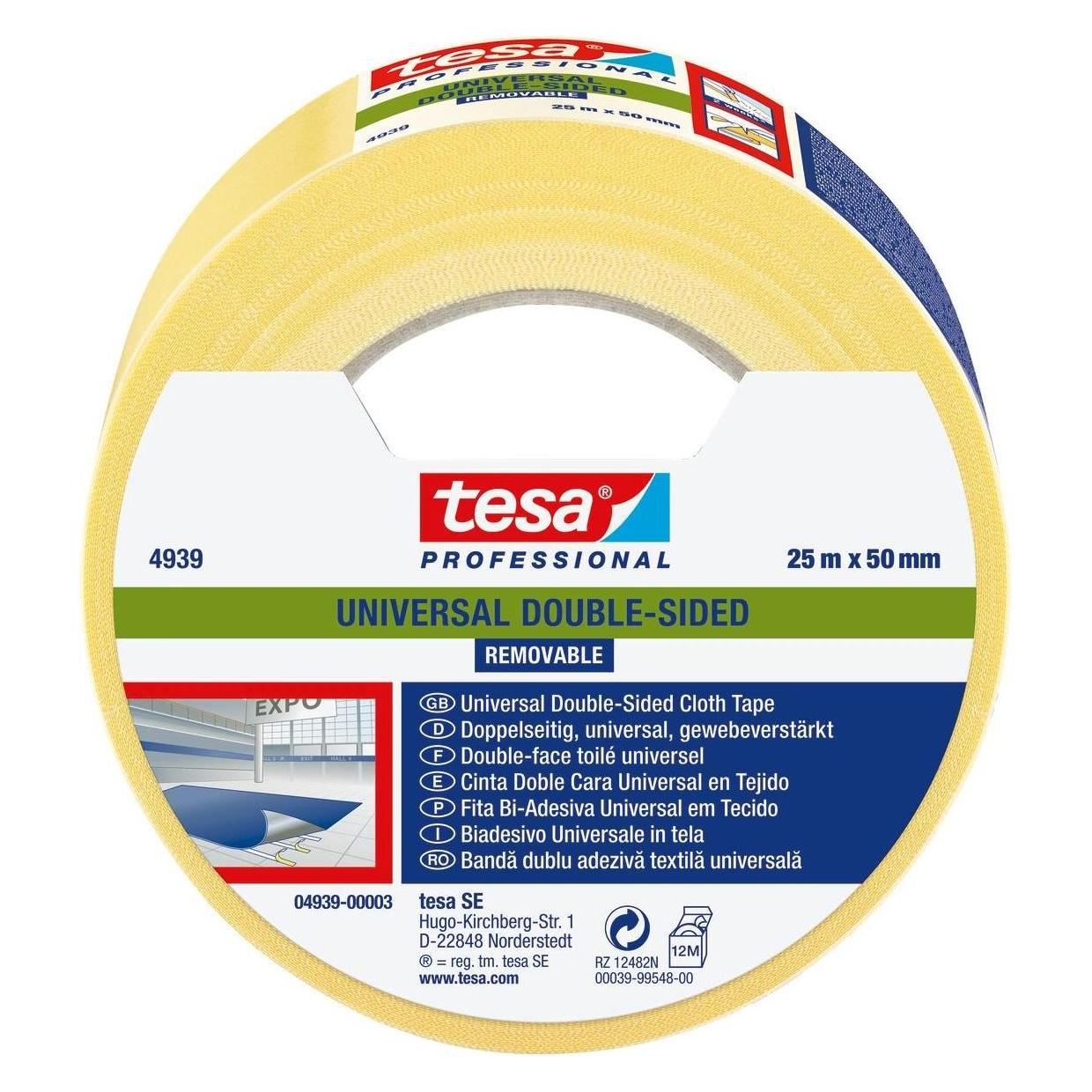 tesa Verlegeband Univ. ablösbar 25:50 (50 mm) (04939-00003-11)