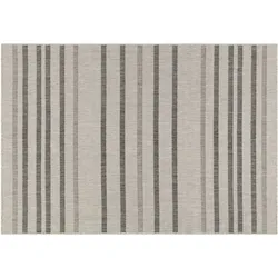 Peyer Syntex Teppich Terrace Steifen hellgrau-kiesel 60 x 110 cm