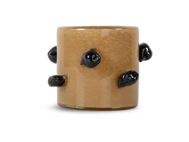 Byon Photophore Arlo XS Ø10 cm Beige-noir
