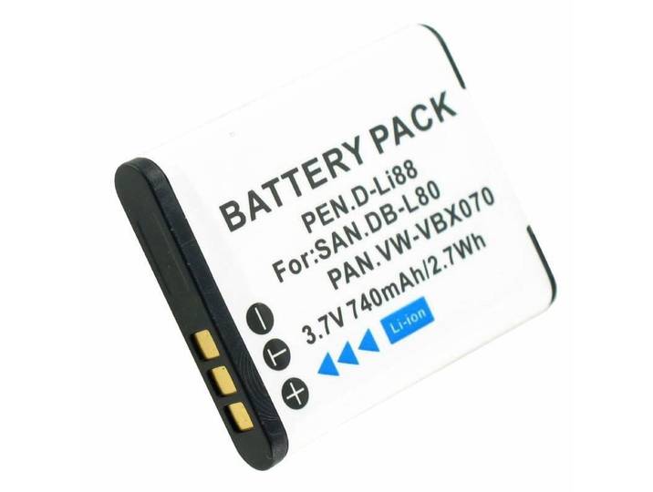 AccuCell VW-VBX070 - Replica batterij - 3.7V 740mAh