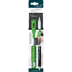 Pica POCKET - Köcher und Messer - Blei-/Markierstift - Black & White - 505/03