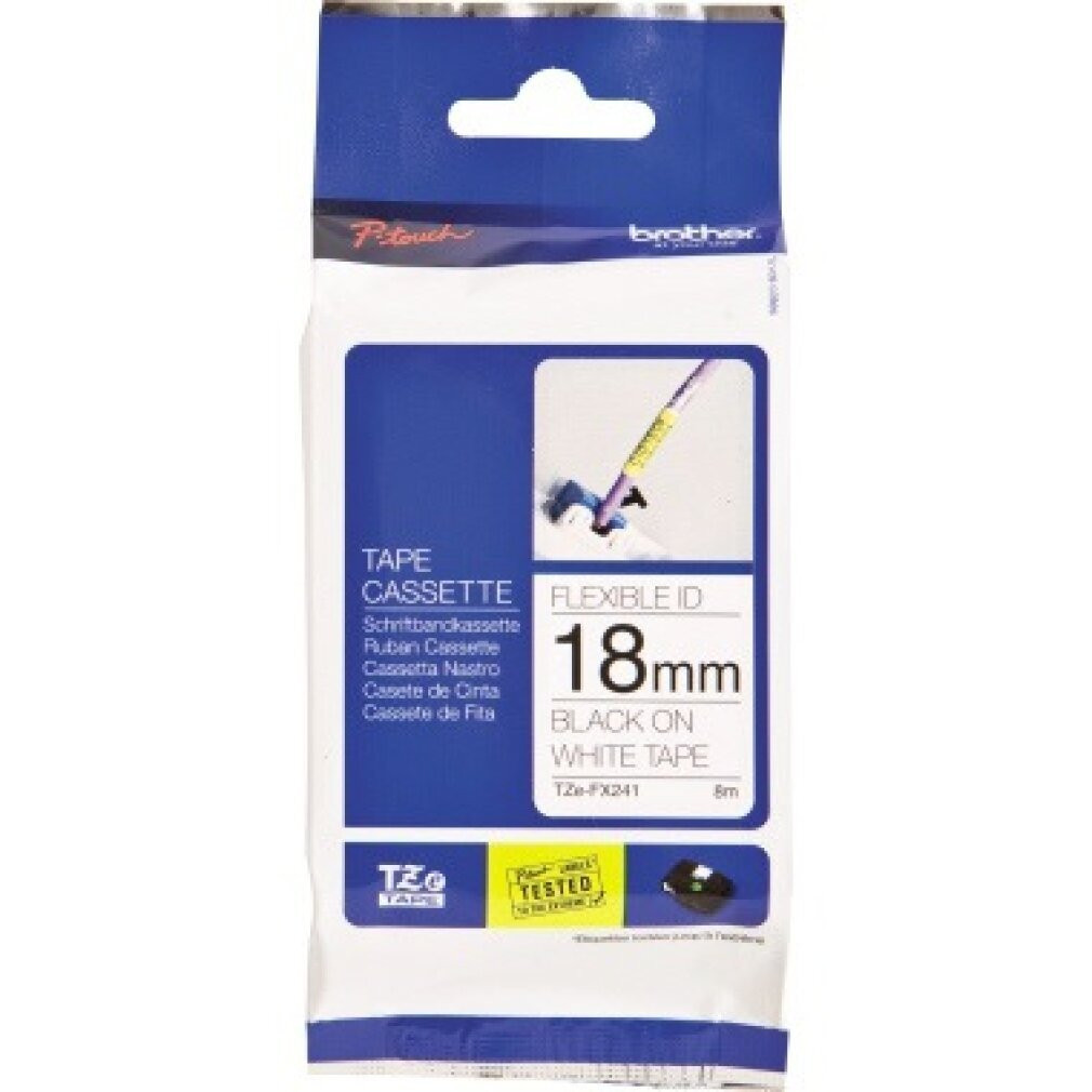Brother TZe-FX241 Flexi-tape cassette met tekstband