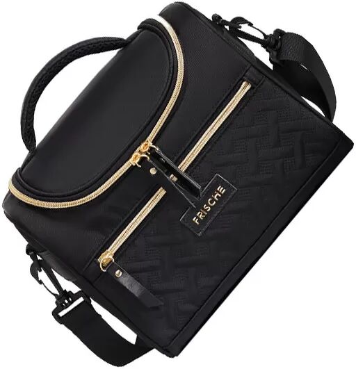 INF Sac à lunch isotherme en forme de croissant avec bandoulière Le noir