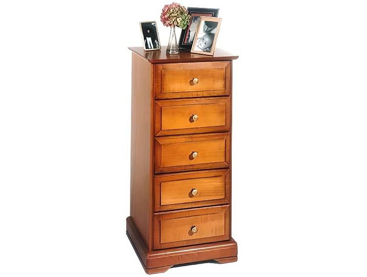 Chiffonnier - ALSACE - Style Louis Philippe - 5 tiroirs - Bois massif - Merisier