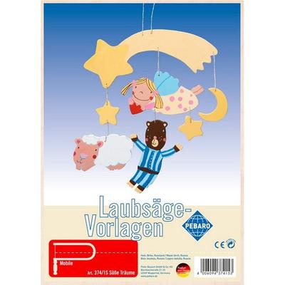 PEBARO 374/1S - Laubsägevorlage Mobile Süße Träume, 1 Platte, Größe DIN A4