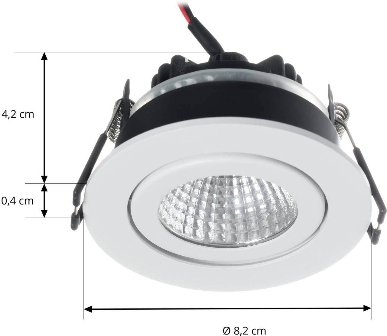 Arcchio LED-Downlight Jyra, weiß, 2.700K Jyra Arcchio, dimmbar, weiß / opal, für Wohn- / Esszimmer, Aluminium, Modern