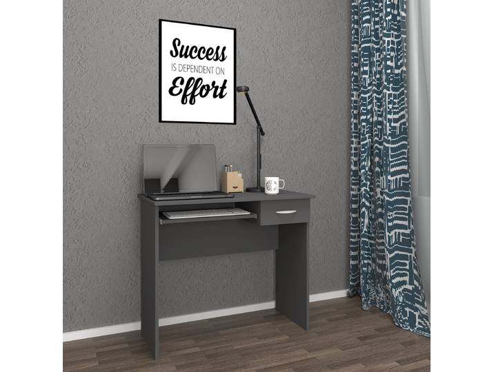 Schreibtisch 85 x 75 x 50cm Schwarz/Anthrazit