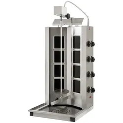 Virtus Glaskeramik-Dönergrill mit 4 Heizzonen, Motor oben, max. 40-55 kg (AJE0017)