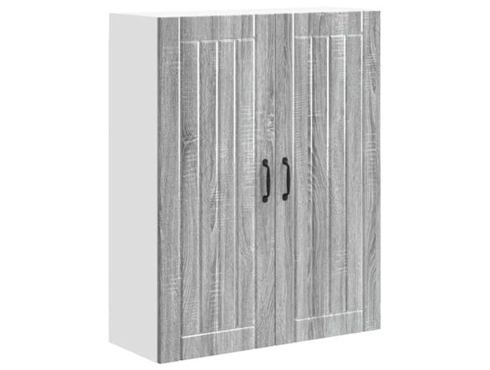 IBUQDDV Wandschrank Lucca Graues Sonoma 80 x 31 x 100 cm Holzwerkstoff Geschirrspüler-Paneel, Holzwerkstoff, Graues Sonoma, rechteckig, für Innenküchen, minimalistisches Design