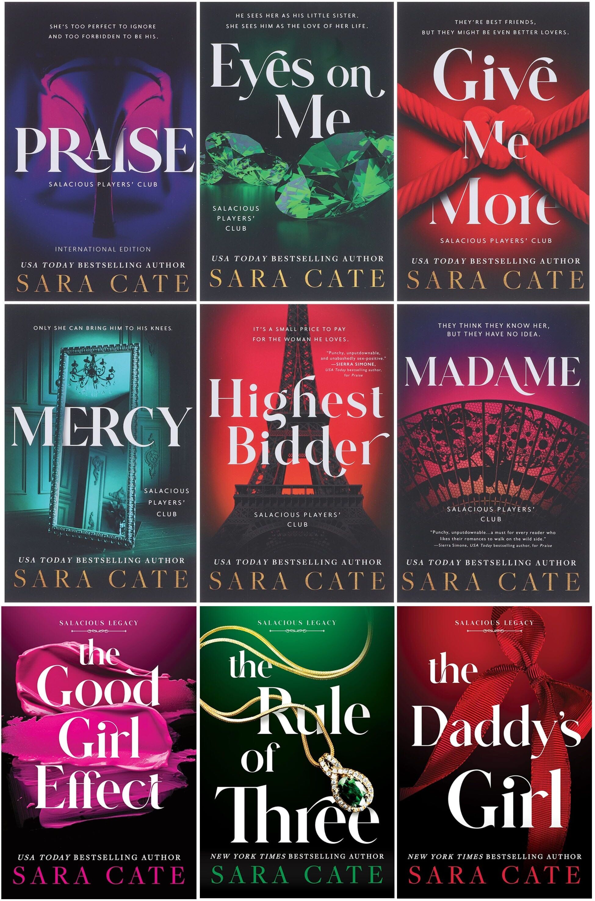 Salacious Players' Club & Legacy Series By Sara Cate 9 Books Collection Set - Fiction - Paperback Sourcebooks, Inc