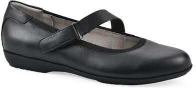 Women's Carwen Mary Jane Flat by Cliffs in Black Smooth (Size 6 M)
