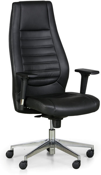 B2B Partner Leder-Chefsessel CHARTER, schwarz