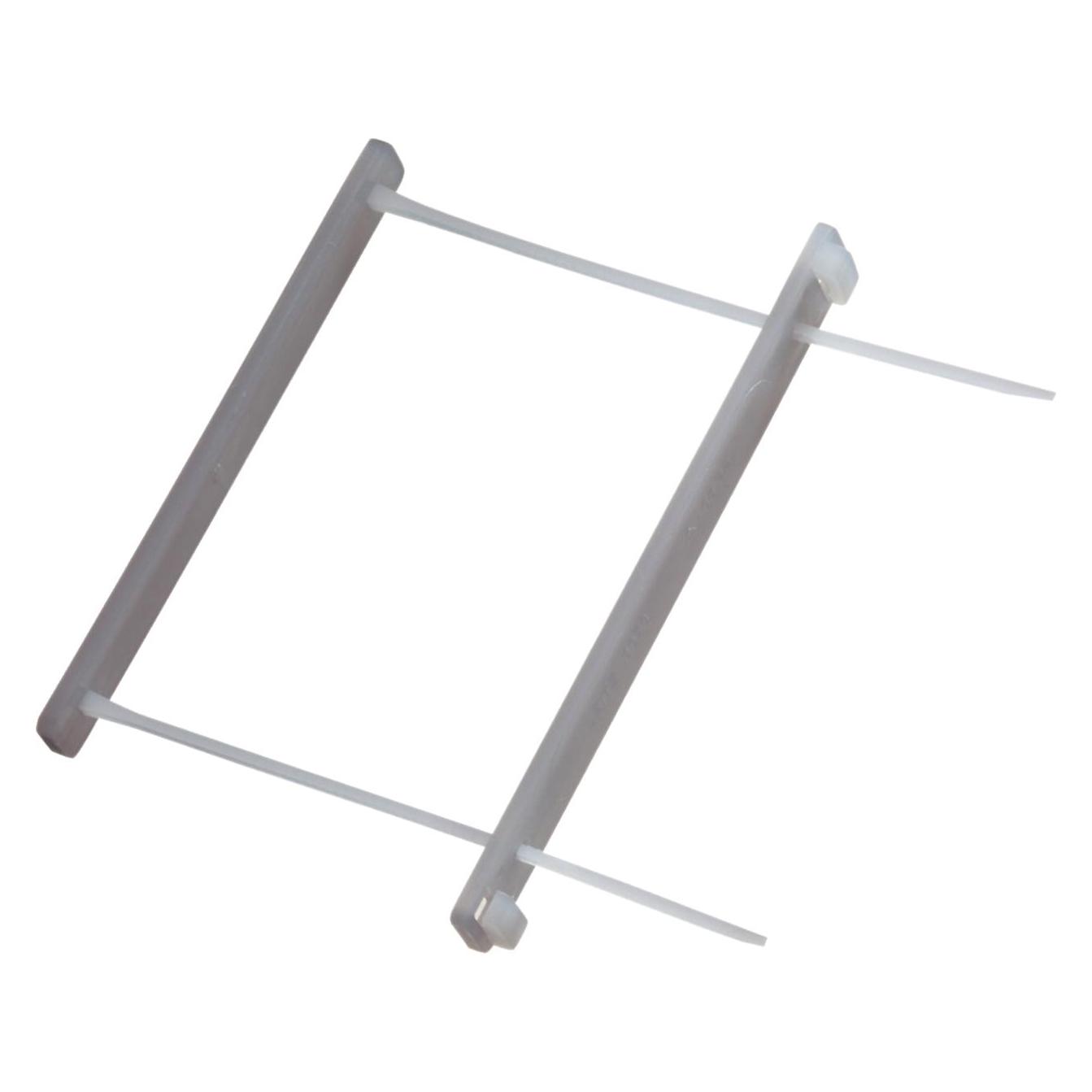 Leitz Archiv-Abheftbügel, farblos, zweiteilig aus Kunststoff, Füllhöhe: 60 mm, mit Deckschiene (6078-00-03)