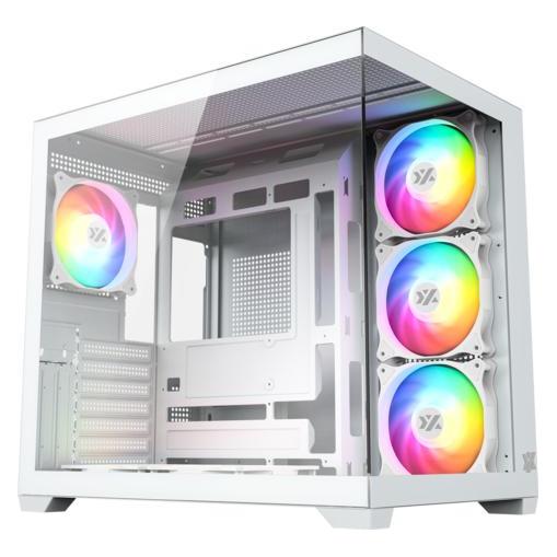 xyz Torre Atx Tesseract X 50 White (ATX, mATX, Micro-ITX) (X-CS-TESSERACTX50-W)