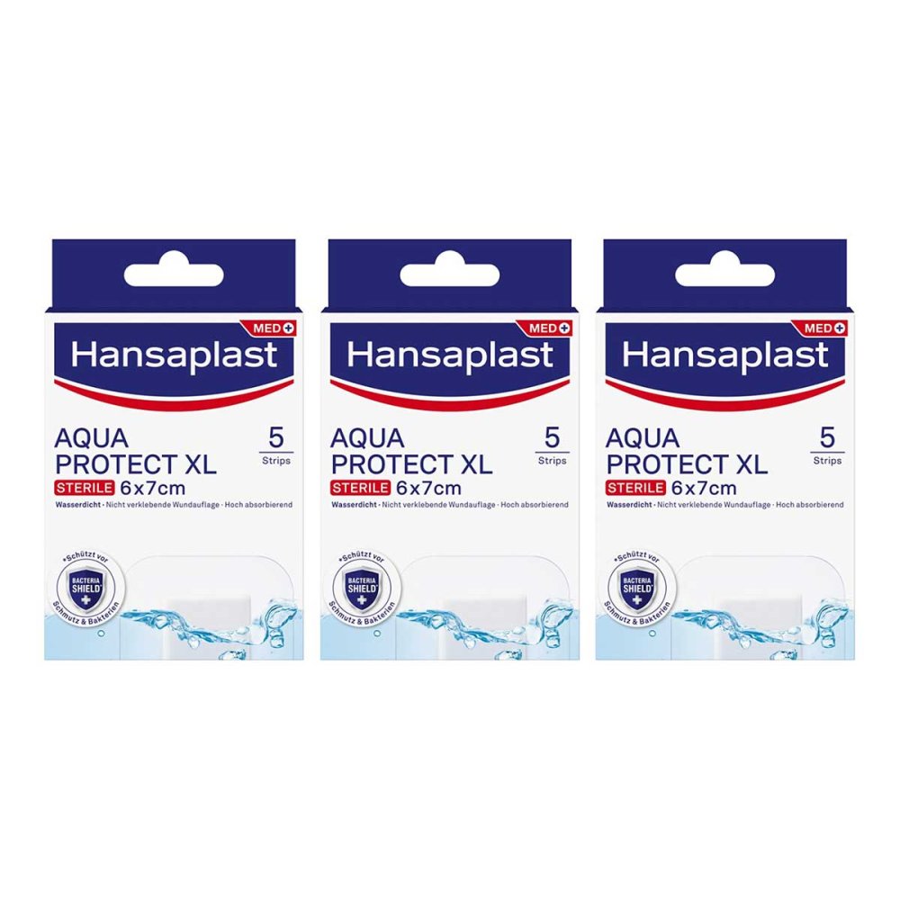 Beiersdorf AG Hansaplast Wundverband Aqua Protect XL 6x7 cm 08104836