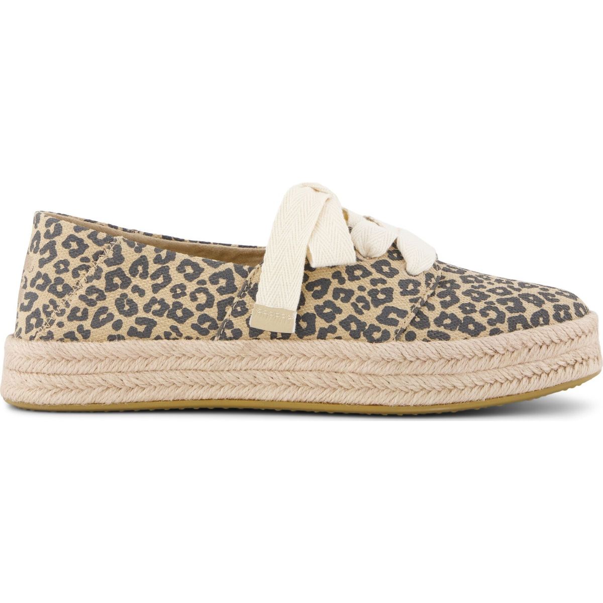 Toms Carolina Lace UP oatmeal small leopard spots 43.5 10023047-43.5