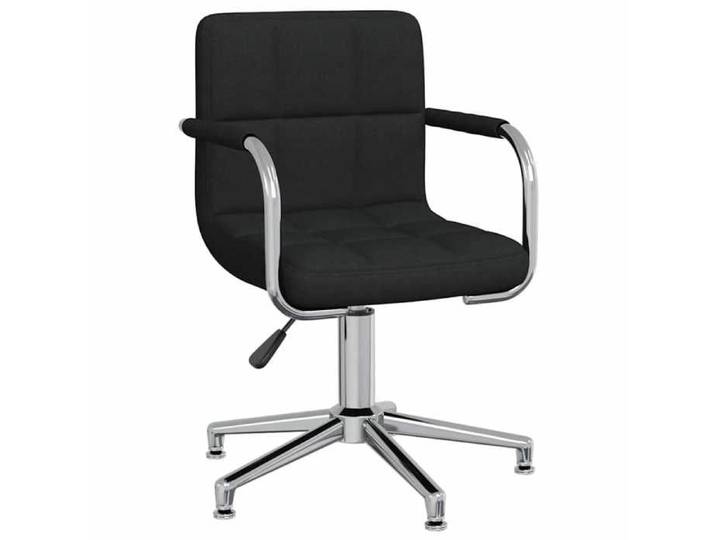 Les Soldes  Chaise pivotante de bureau 1 PC - CLOUD - Fauteuil Pivotant - Réglable en Hauteur - Noir Tissu J8139