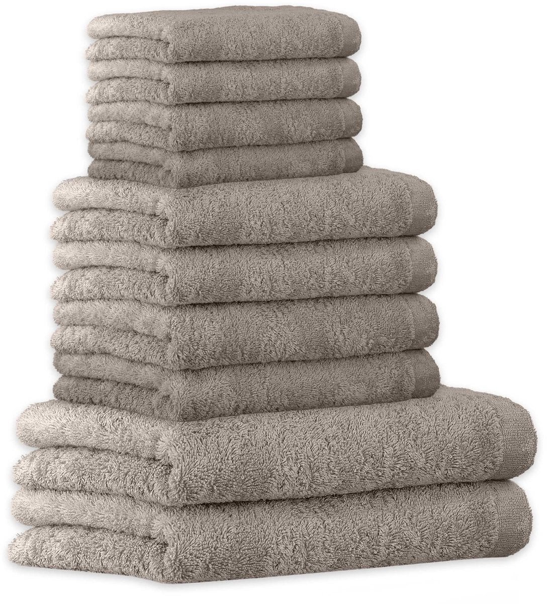 Cawoe Lifestyle Handdoek Set van 10, 50 x 100 cm