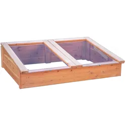 T&J  TONDERN-Frühbeet  119  x  80  x  21/30  cm,  Lärche,  vorgefertigte  Elemente