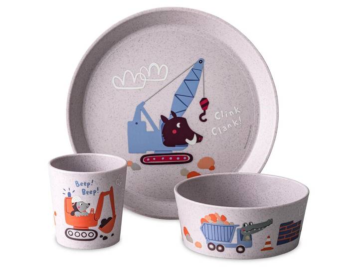 Kindergeschirr-Set Koziol Trucks Kunststoff 3 Stk