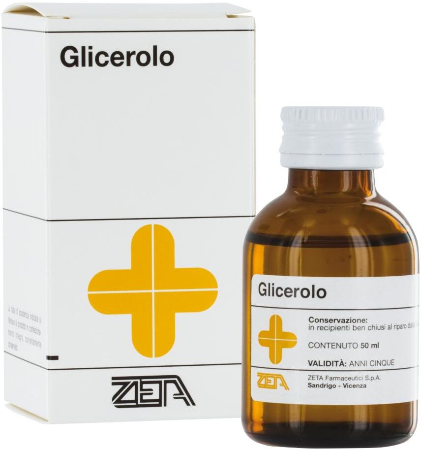 ZETA FARMACEUTICI SpA Glicerina Distillata 50ml - Proprietà Lubrificanti, Osmotiche, Emollienti ed Idratanti