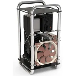 Streacom DA6 (Deep Mini-ITX, Mini-ITX), PC Gehäuse, Silber