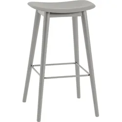 Fiber Barhocker 75 cm grau